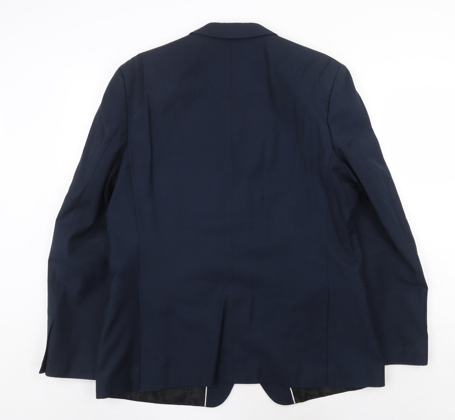 Red Herring Mens Blue Polyester Jacket Suit Jacket Size 44 Regular