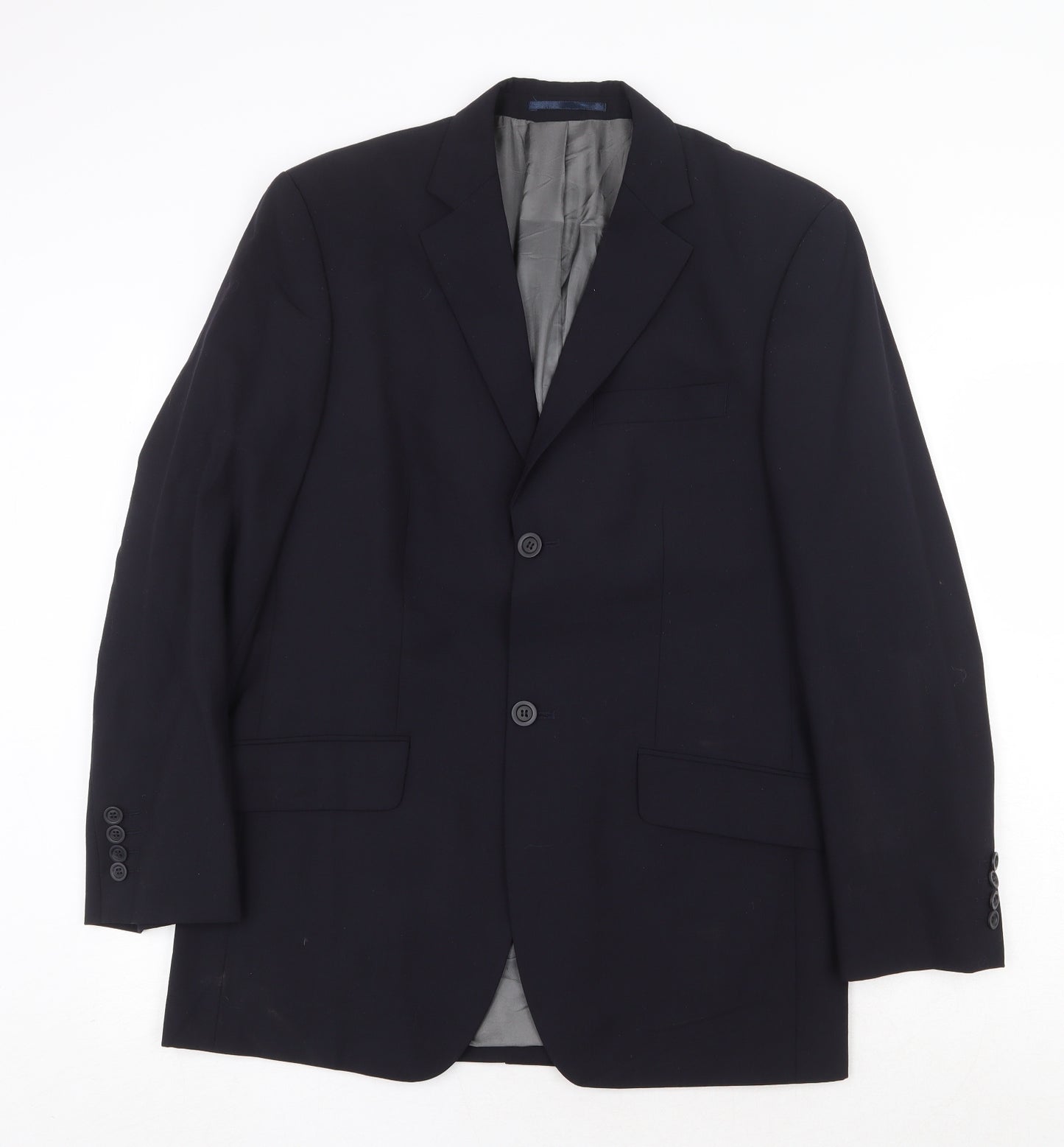 Tom English Mens Blue Wool Jacket Suit Jacket Size 38 Regular