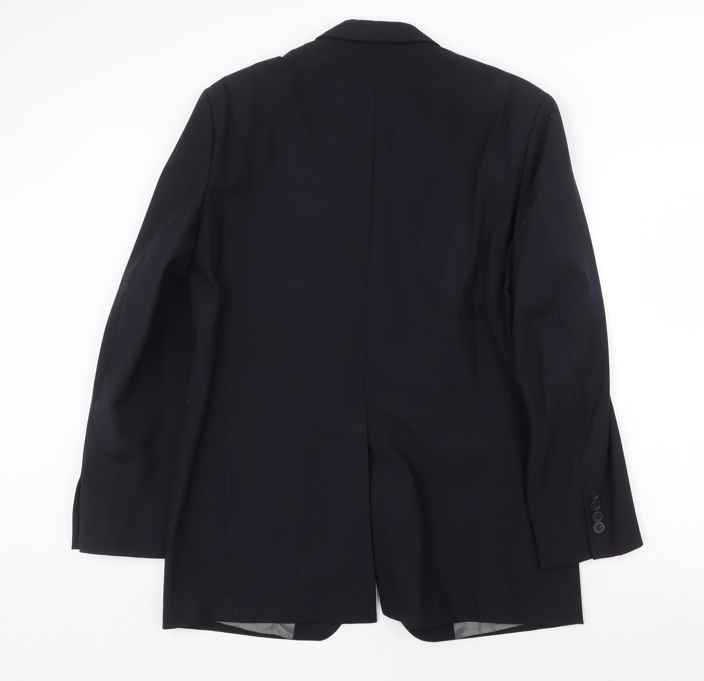 Tom English Mens Blue Wool Jacket Suit Jacket Size 38 Regular