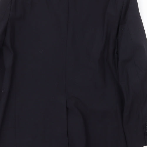 Tom English Mens Blue Wool Jacket Suit Jacket Size 38 Regular