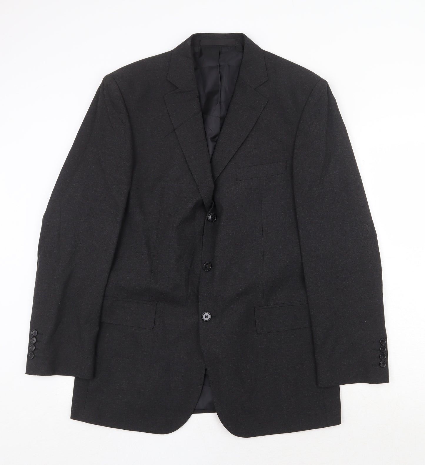 Marks and Spencer Mens Grey Polyester Jacket Suit Jacket Size 40 Regular