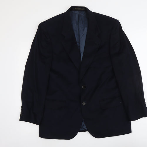 Marks and Spencer Mens Blue Wool Jacket Suit Jacket Size M Regular