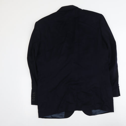 Marks and Spencer Mens Blue Wool Jacket Suit Jacket Size M Regular