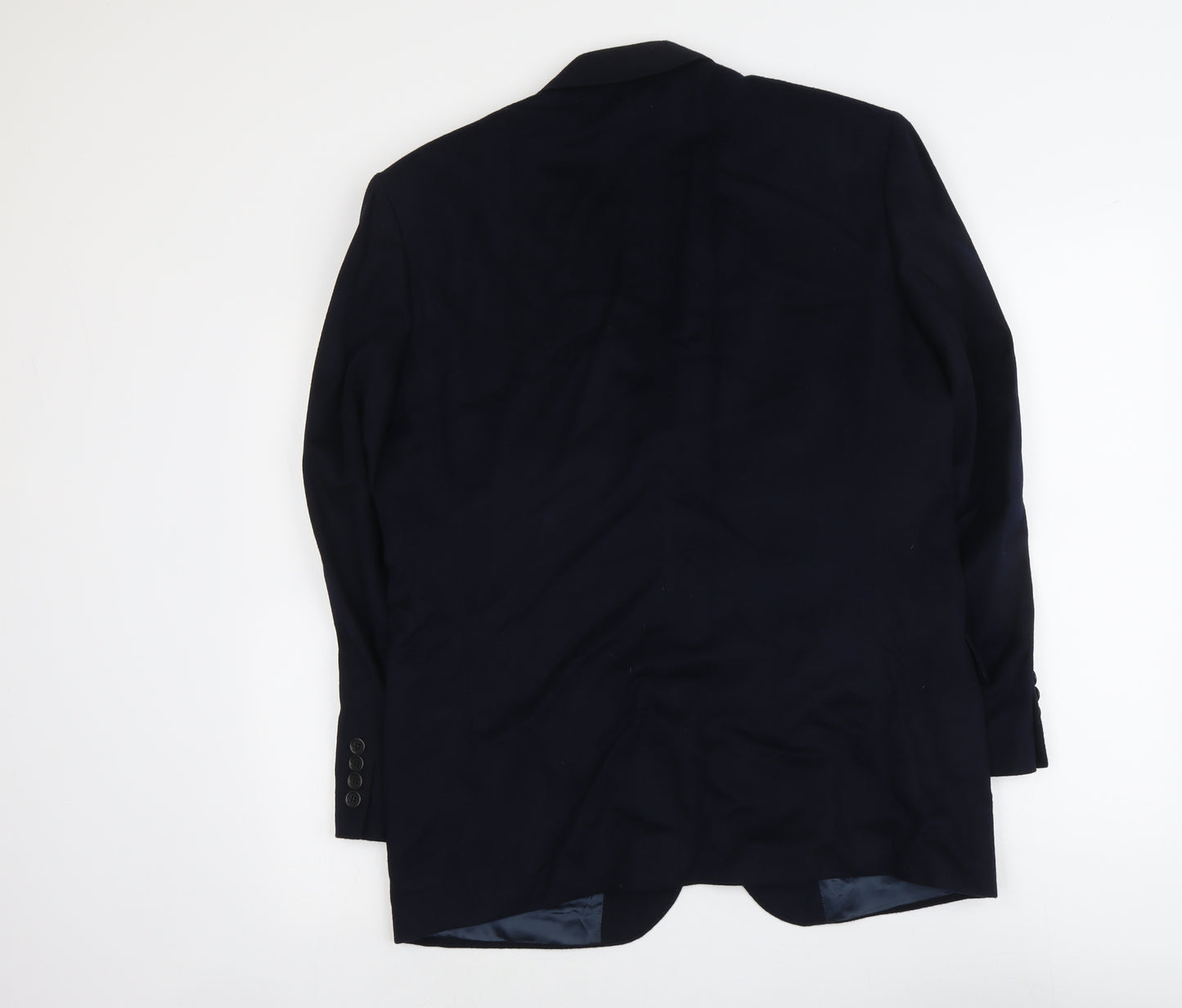 Marks and Spencer Mens Blue Wool Jacket Suit Jacket Size M Regular