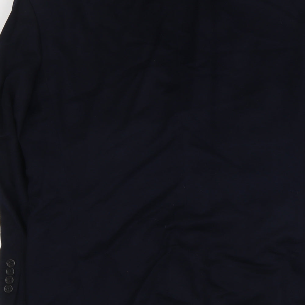 Marks and Spencer Mens Blue Wool Jacket Suit Jacket Size M Regular