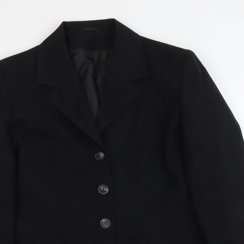 Dorothy Perkins Womens Black Jacket Blazer Size 14 Button