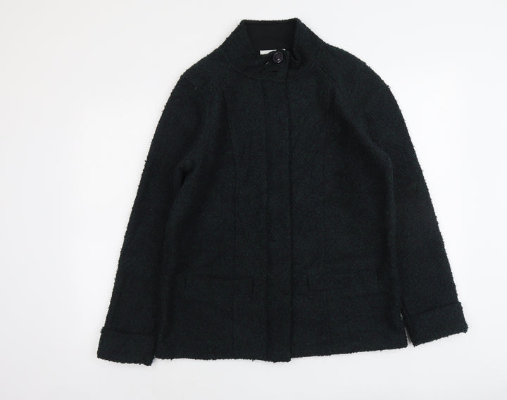 Marks and Spencer Womens Green Jacket Size 12 Zip