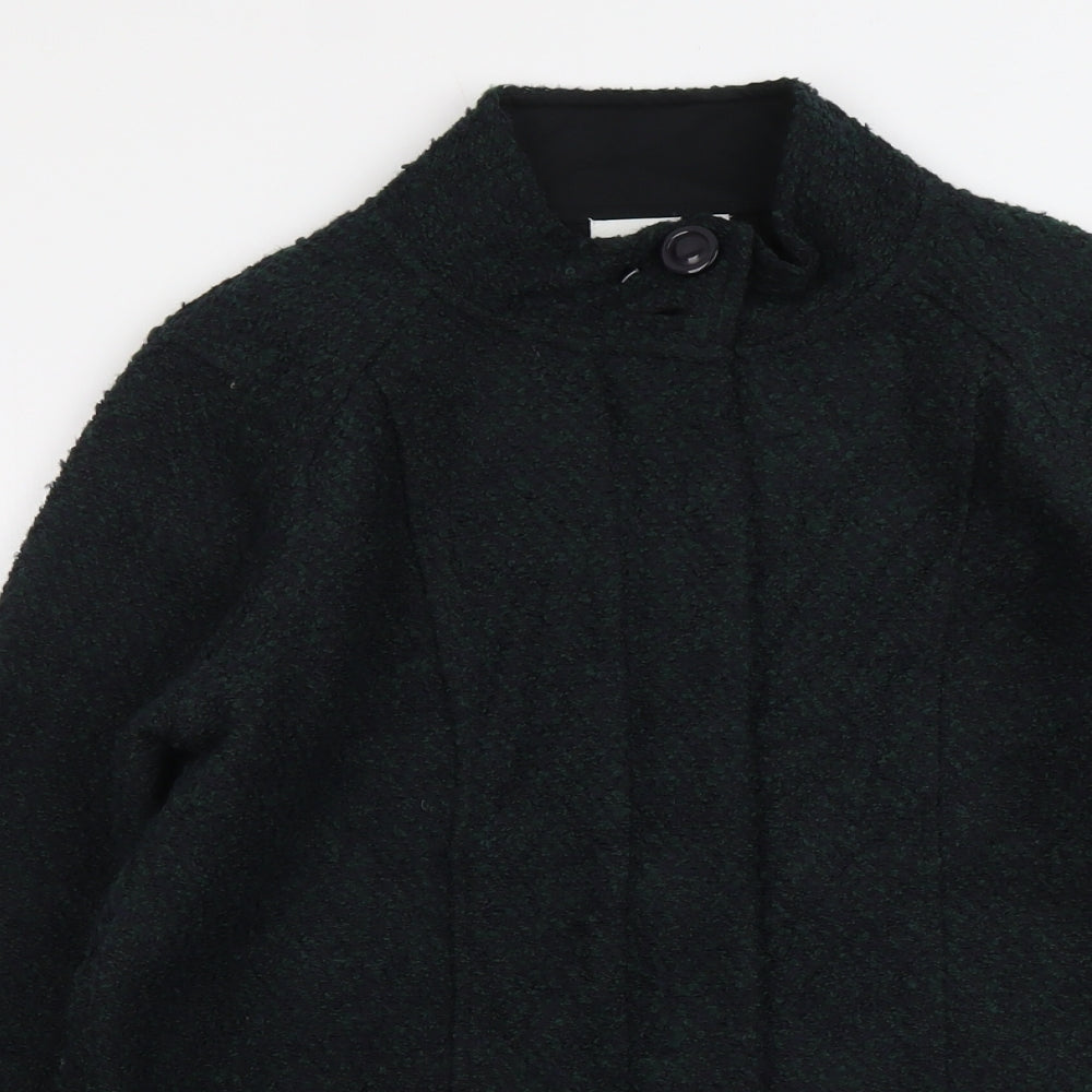 Marks and Spencer Womens Green Jacket Size 12 Zip