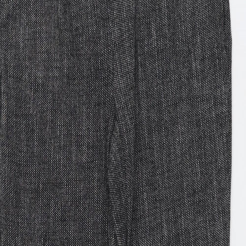 Marks and Spencer Womens Grey Polyester Dress Pants Trousers Size 8 L28 in Regular Button