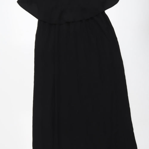 Carmel Clothing Womens Black Polyester Trapeze & Swing Size 10 V-Neck Pullover