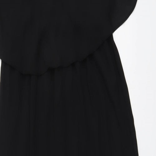 Carmel Clothing Womens Black Polyester Trapeze & Swing Size 10 V-Neck Pullover