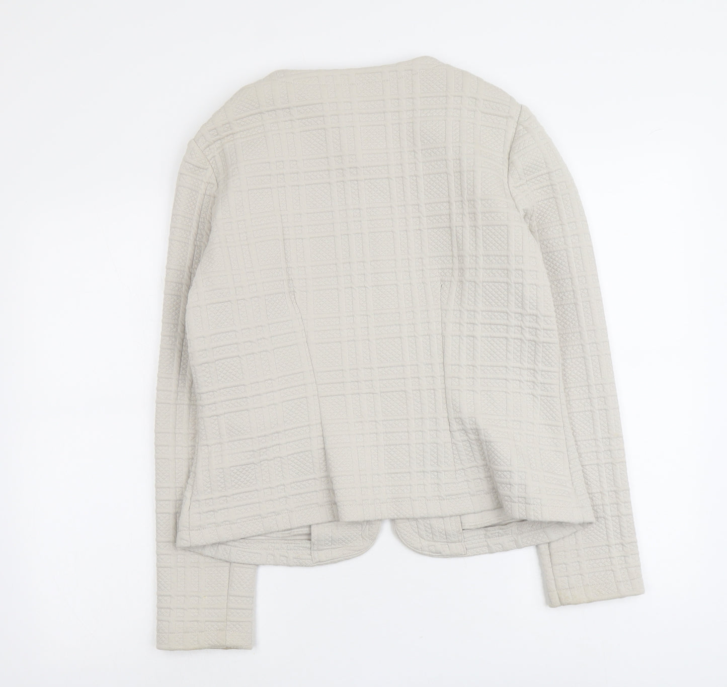 Marks and Spencer Womens Beige Jacket Size 14 Zip