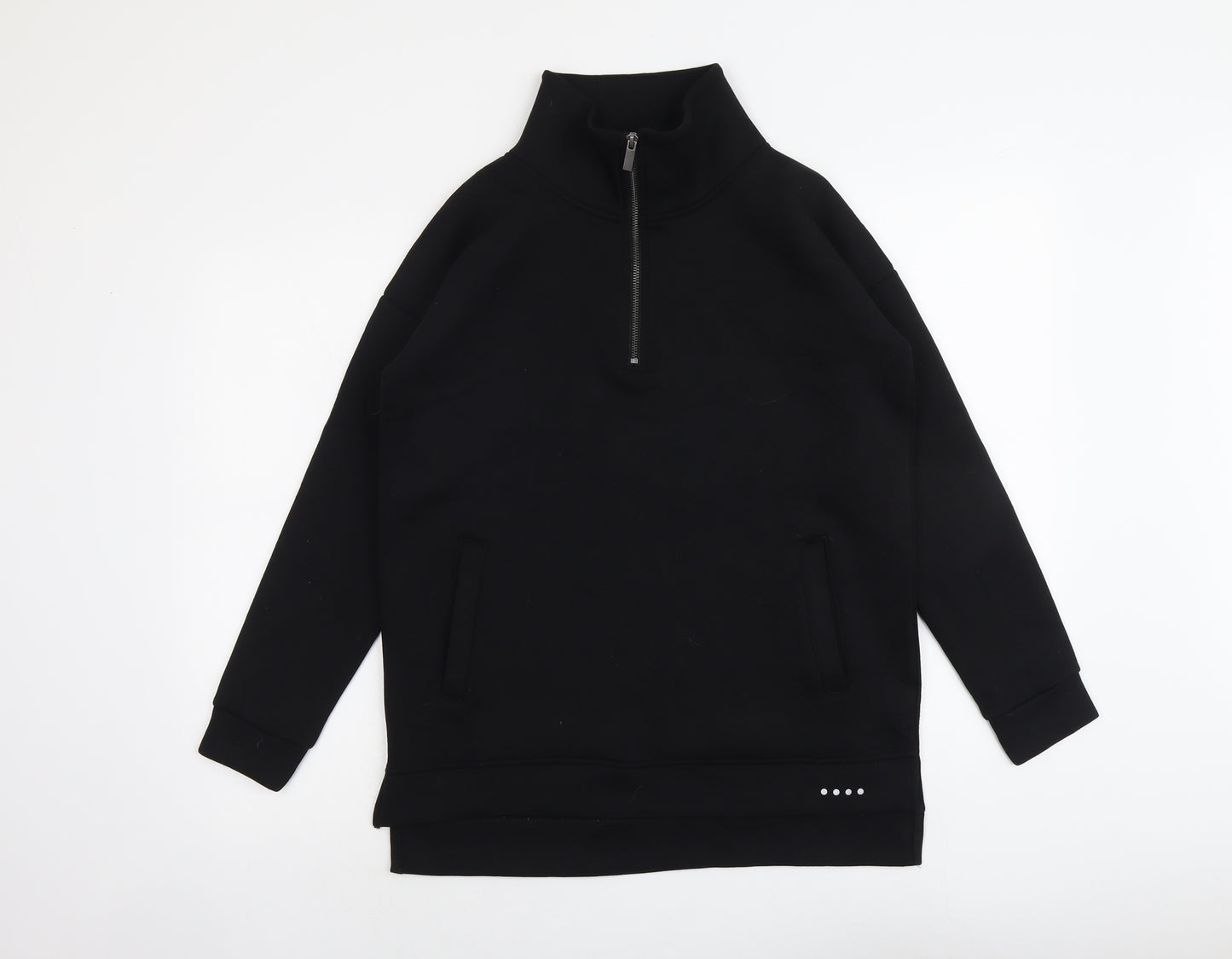 Souluxe Mens Black Polyester Pullover Sweatshirt Size S