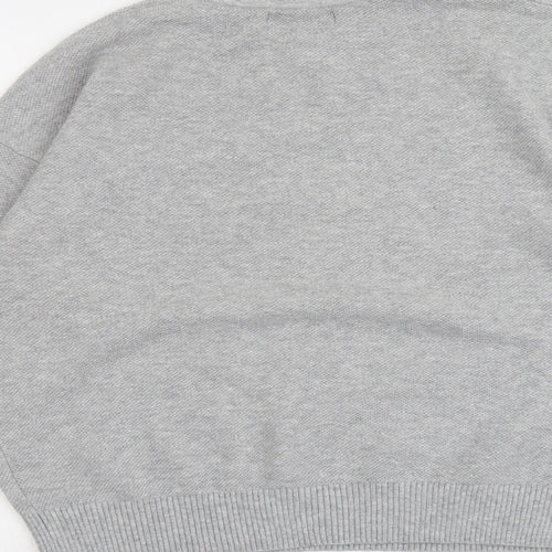 Marks and Spencer Womens Grey High Neck Acrylic Pullover Jumper Size M