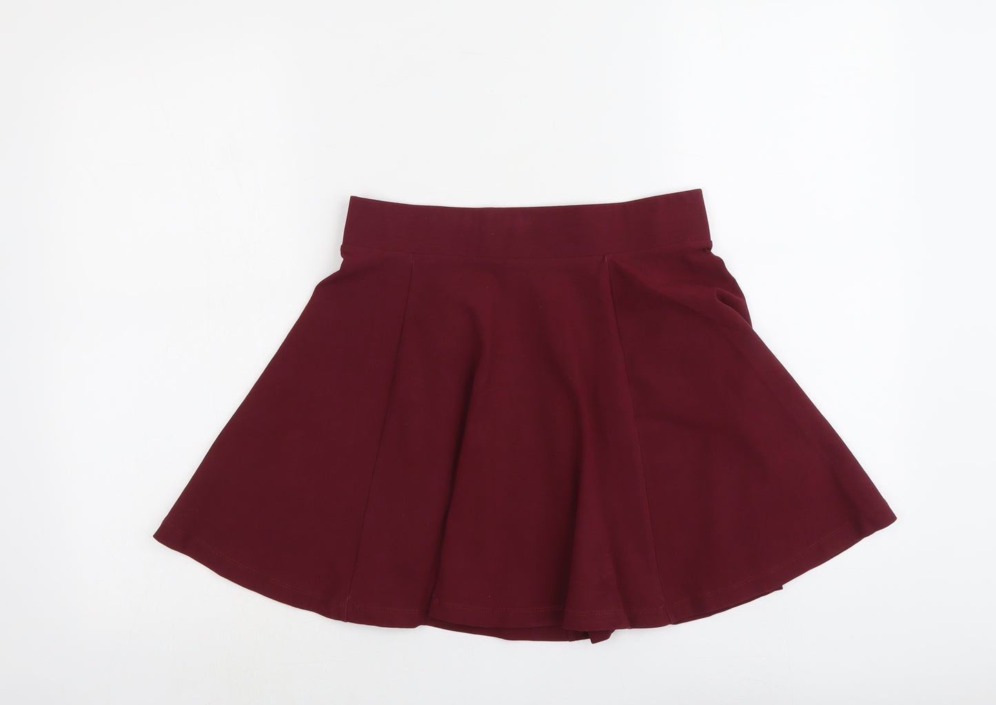 H&M Womens Purple Cotton Skater Skirt Size S