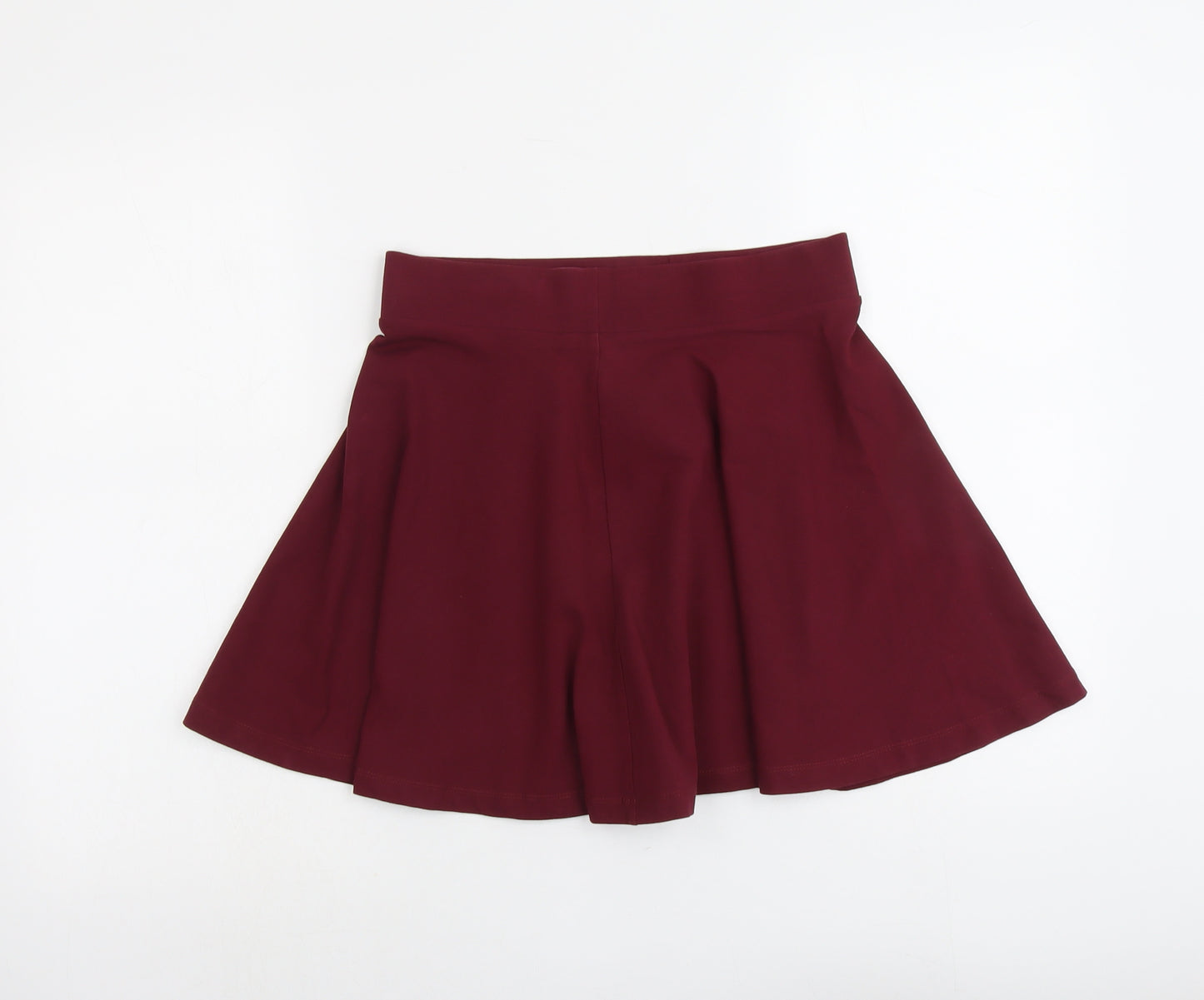 H&M Womens Purple Cotton Skater Skirt Size S