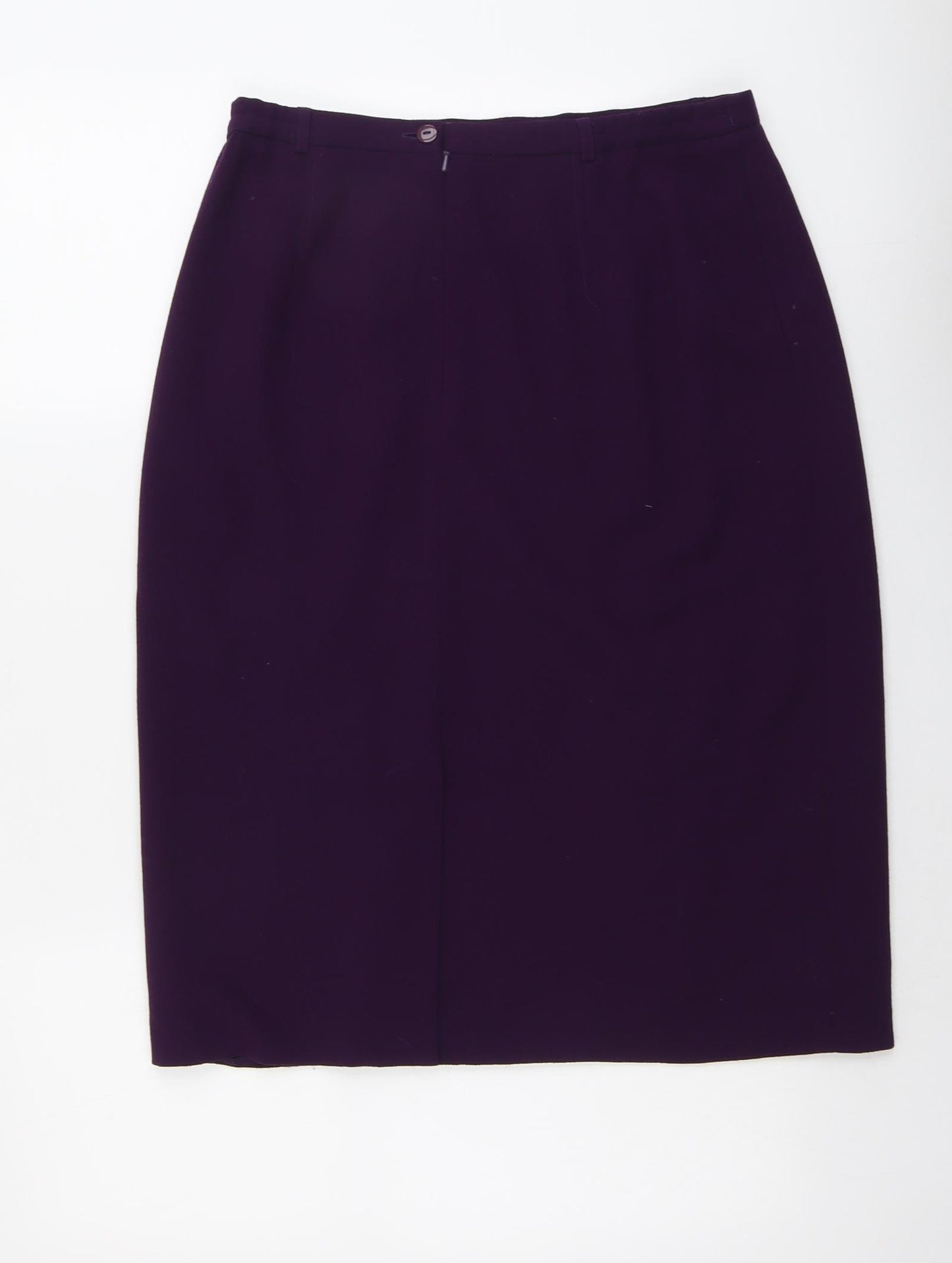 Viyella Womens Purple Polyester A-Line Skirt Size 14 Zip