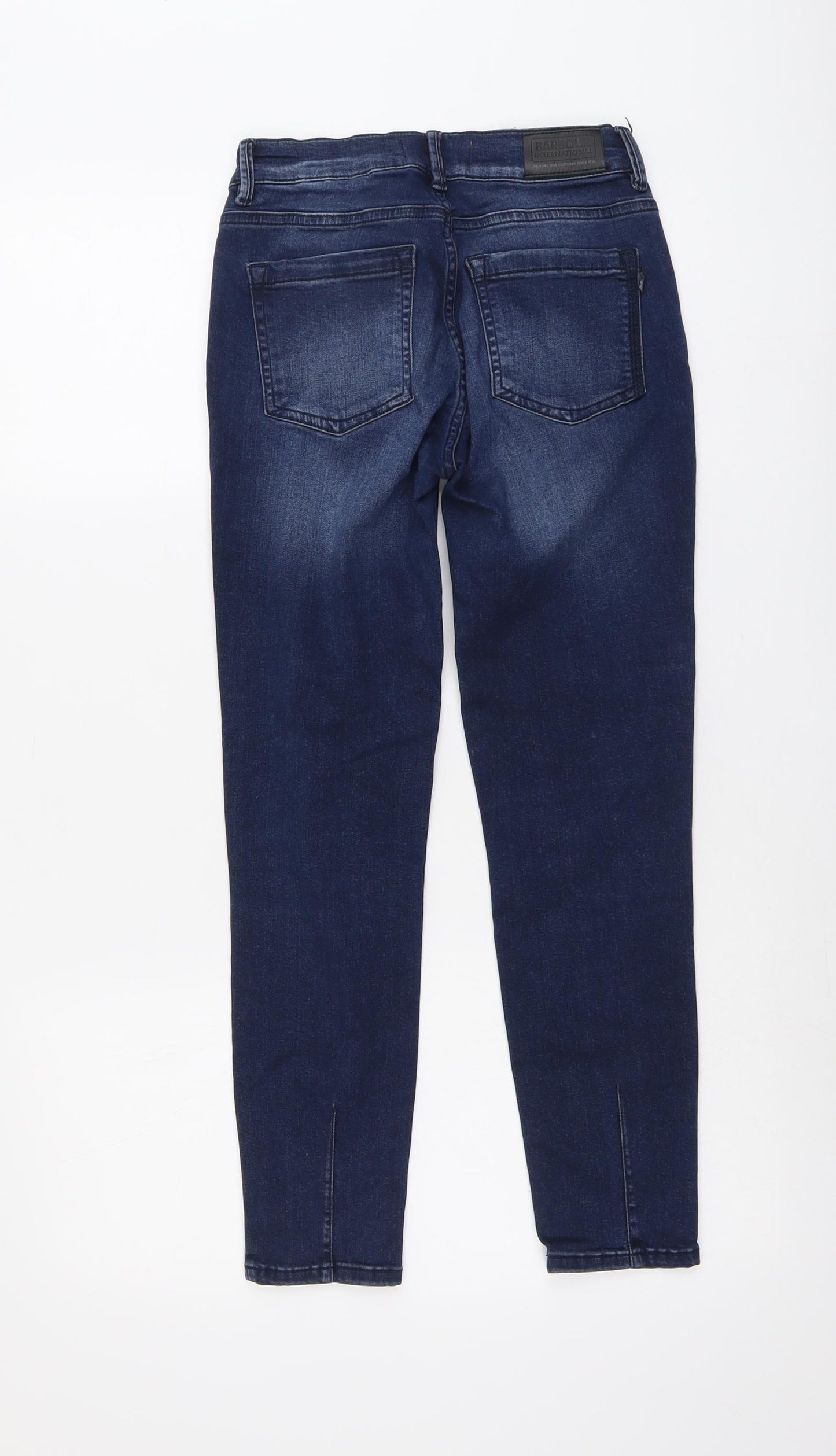 Barbour Womens Blue Cotton Skinny Jeans Size 28 in L25 in Regular Button