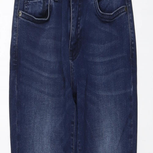 Barbour Womens Blue Cotton Skinny Jeans Size 28 in L25 in Regular Button