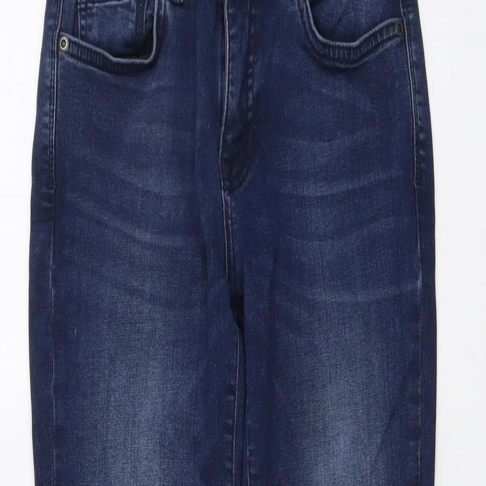 Barbour Womens Blue Cotton Skinny Jeans Size 28 in L25 in Regular Button