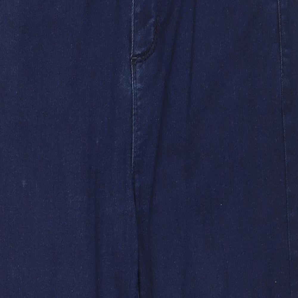 Oasis Womens Blue Cotton Skinny Jeans Size 12 Regular Zip