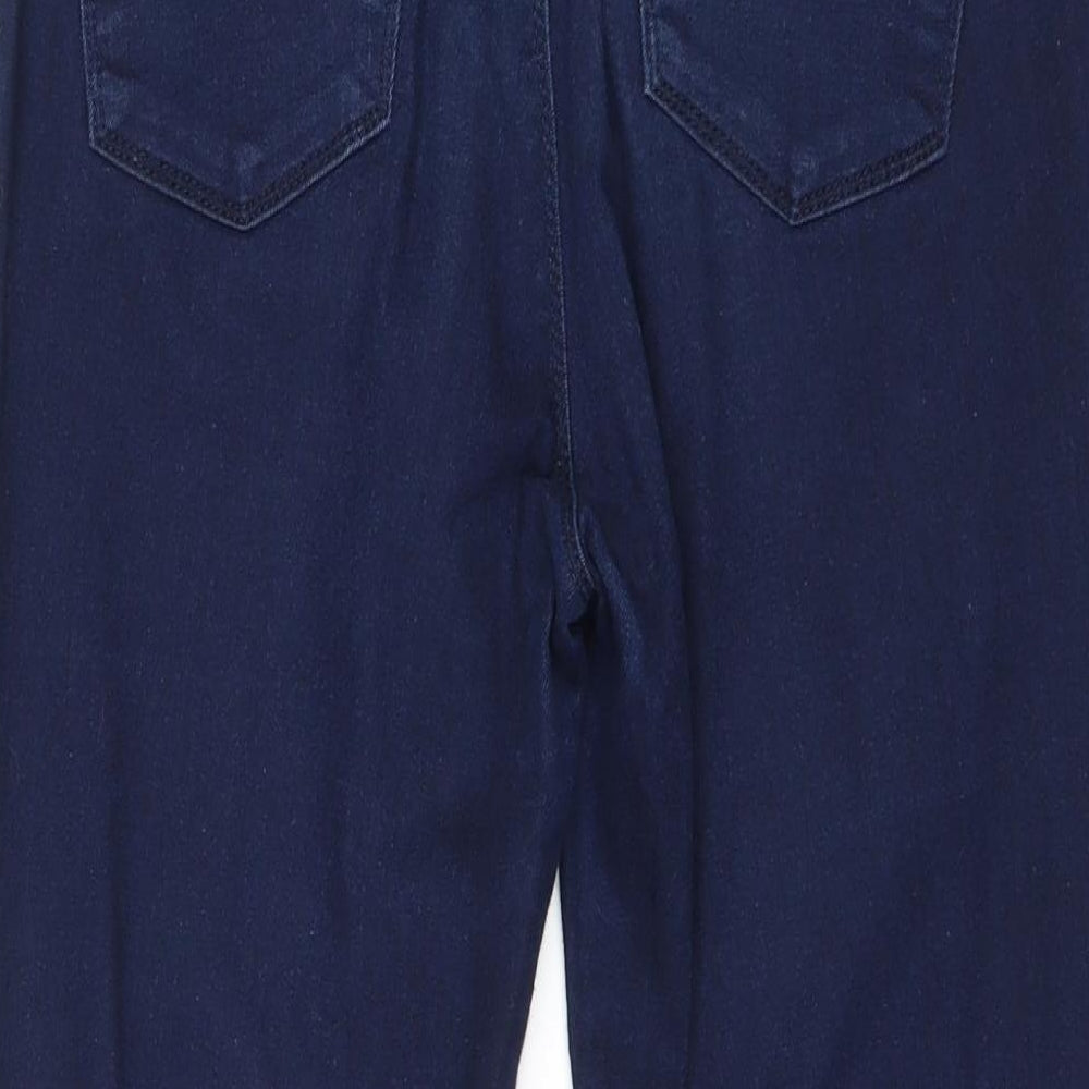 Oasis Womens Blue Cotton Skinny Jeans Size 12 Regular Zip