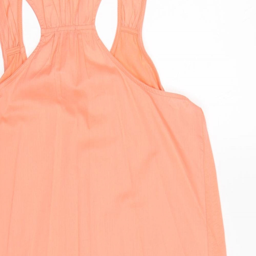 ESMARA Womens Pink 100% Cotton Basic Tank Size 14 Round Neck