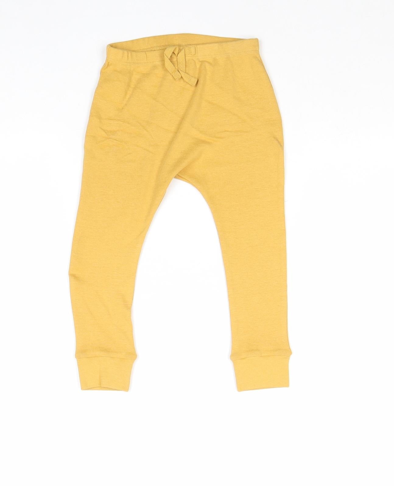 George Boys Yellow Cotton Capri Leggings Size 18-24 Months Pullover