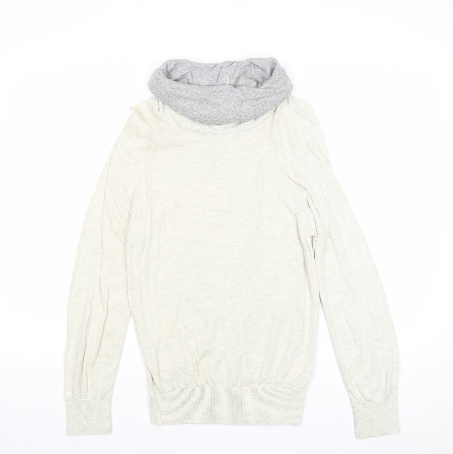 Matalan Womens Beige Roll Neck 100% Cotton Pullover Jumper Size XS