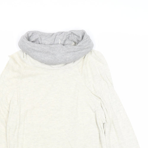 Matalan Womens Beige Roll Neck 100% Cotton Pullover Jumper Size XS