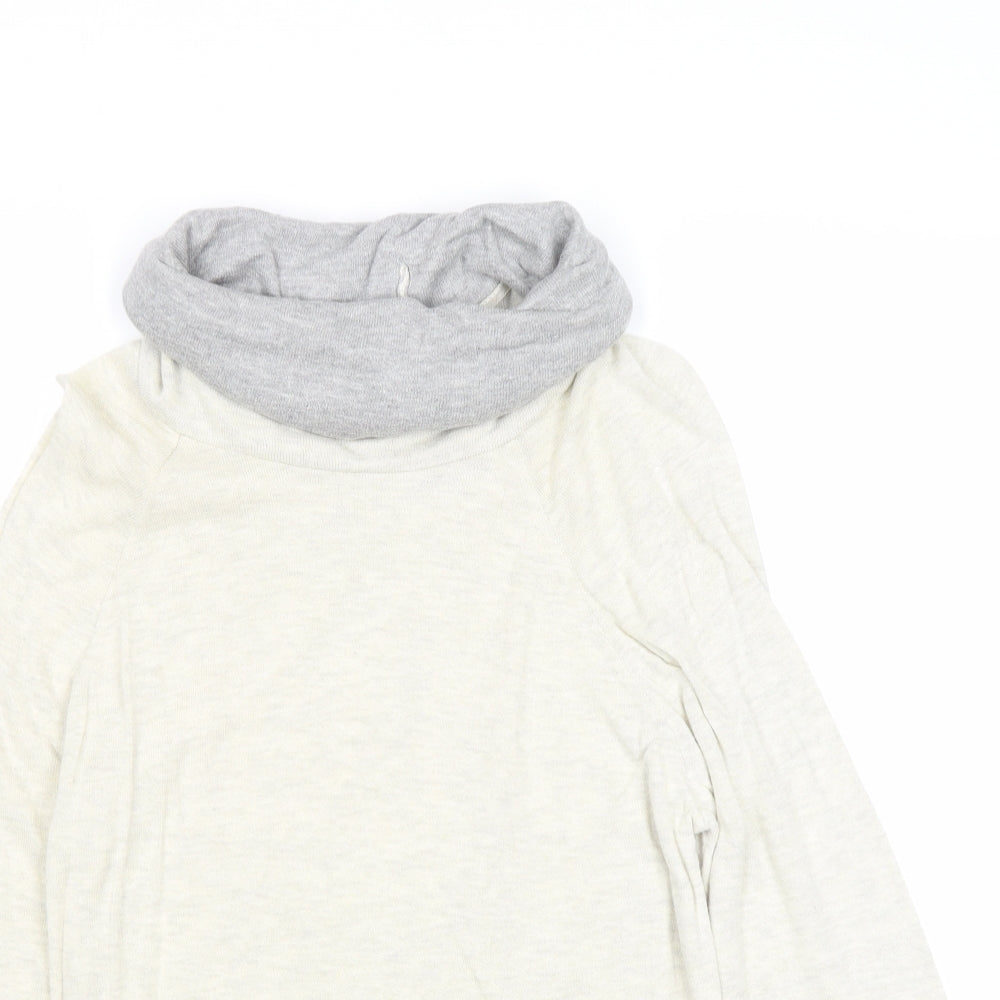 Matalan Womens Beige Roll Neck 100% Cotton Pullover Jumper Size XS