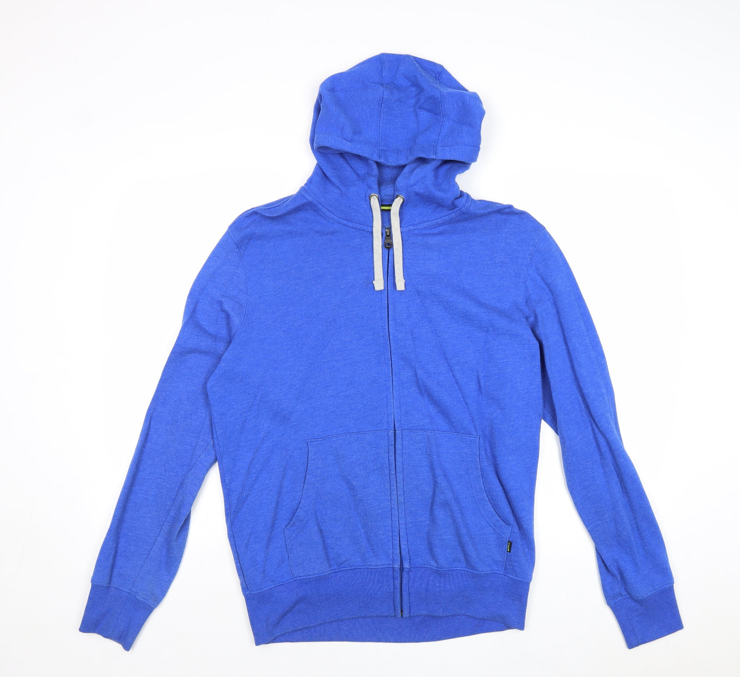 Marks and Spencer Mens Blue Polyester Full Zip Hoodie Size S