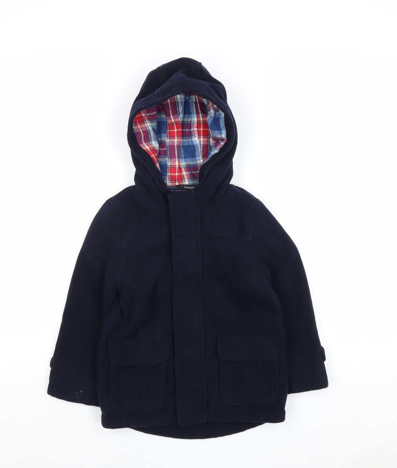 George Boys Blue Rain Coat Coat Size 2-3 Years Zip
