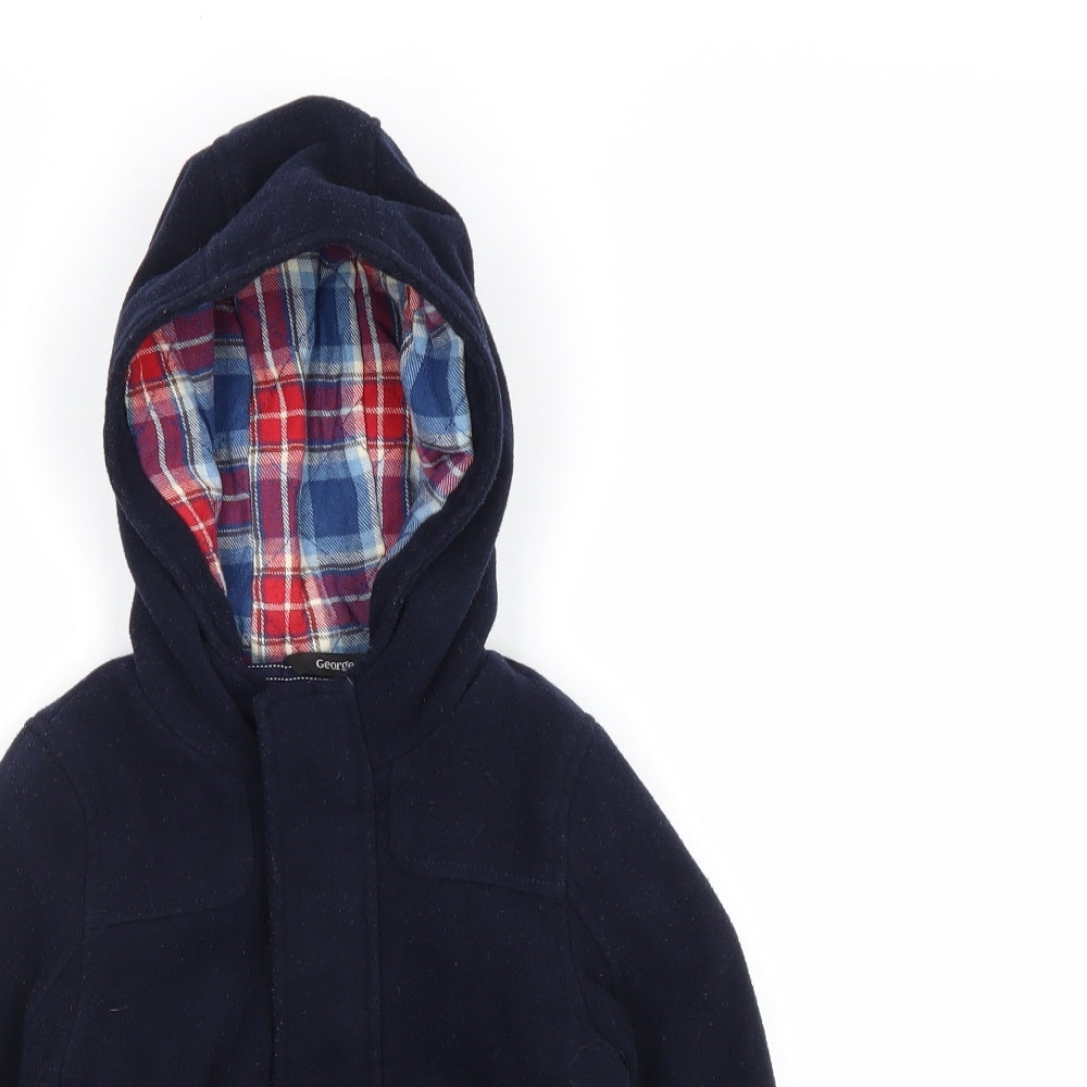 George Boys Blue Rain Coat Coat Size 2-3 Years Zip