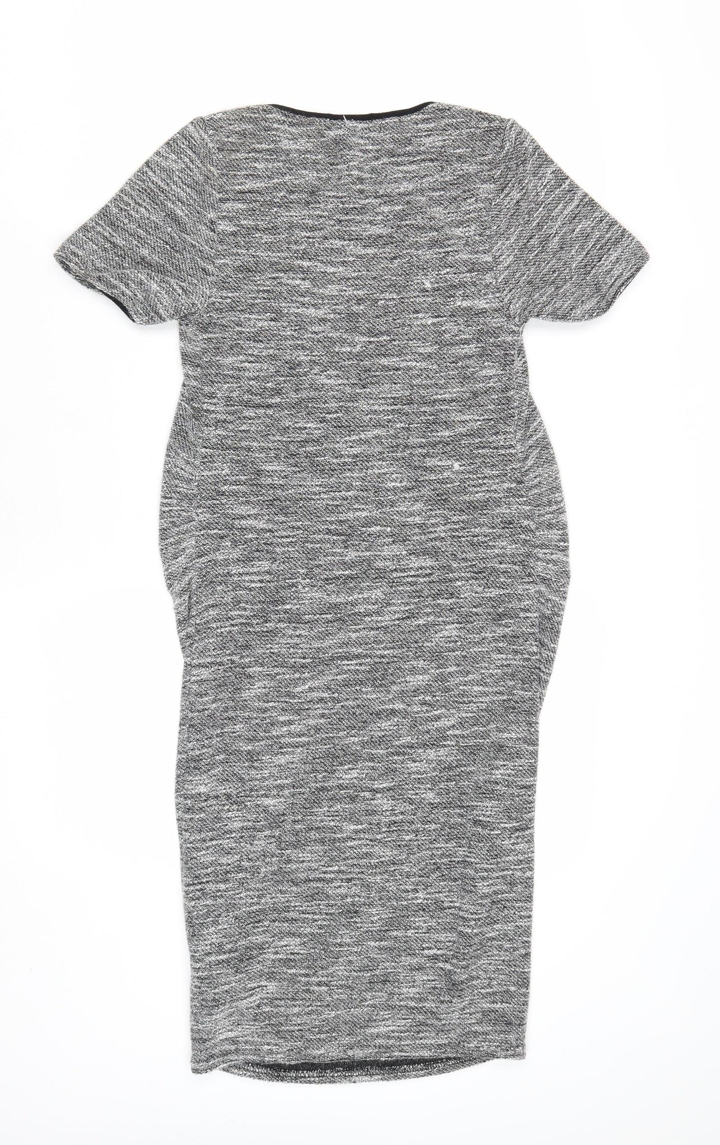 New Look Maternity Womens Grey Polyester A-Line Size 8 Round Neck Pullover