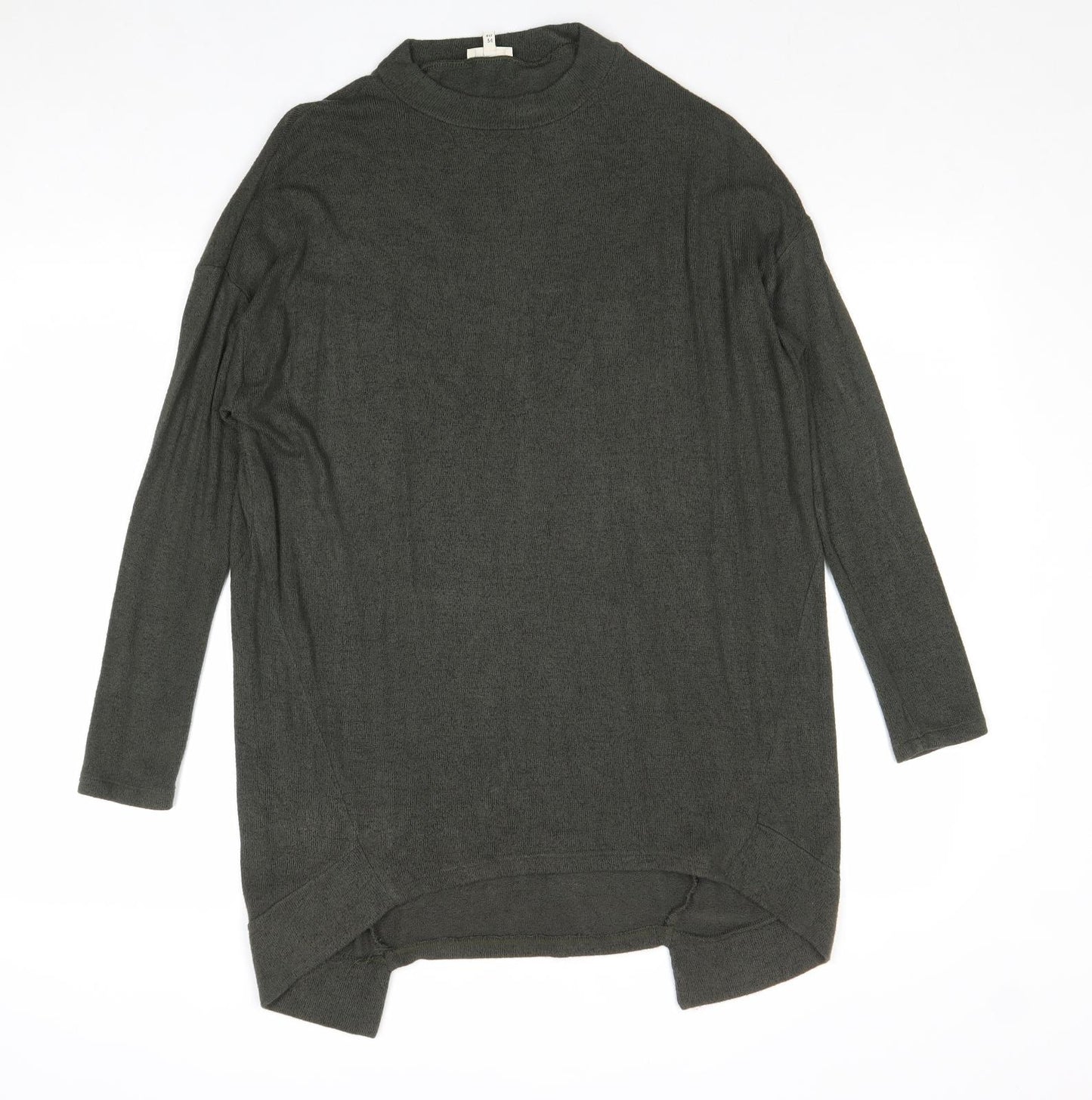 River Island Womens Green Round Neck Viscose Pullover Jumper Size 8