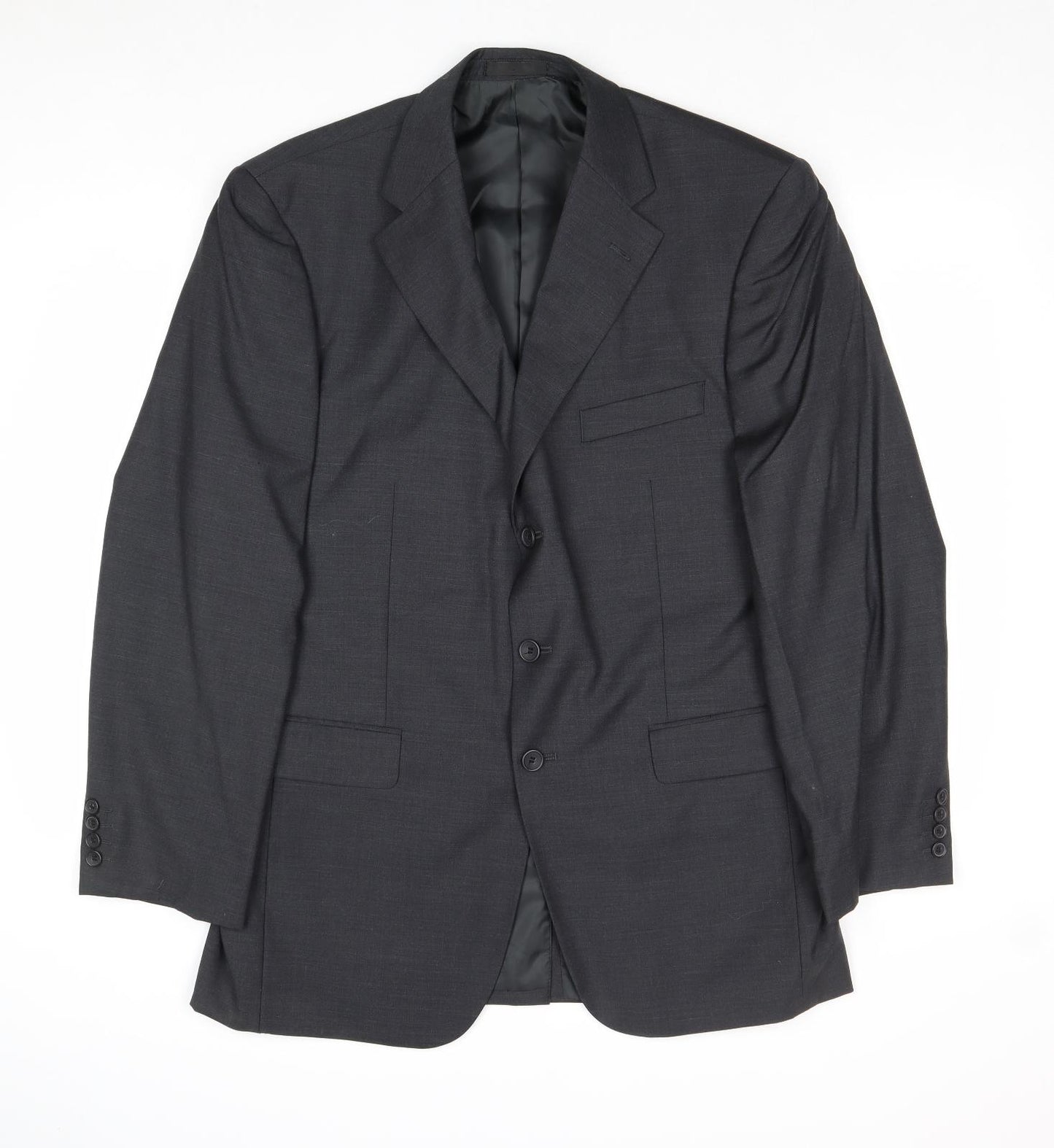 Butler & Webb Mens Grey Wool Jacket Suit Jacket Size 42 Regular