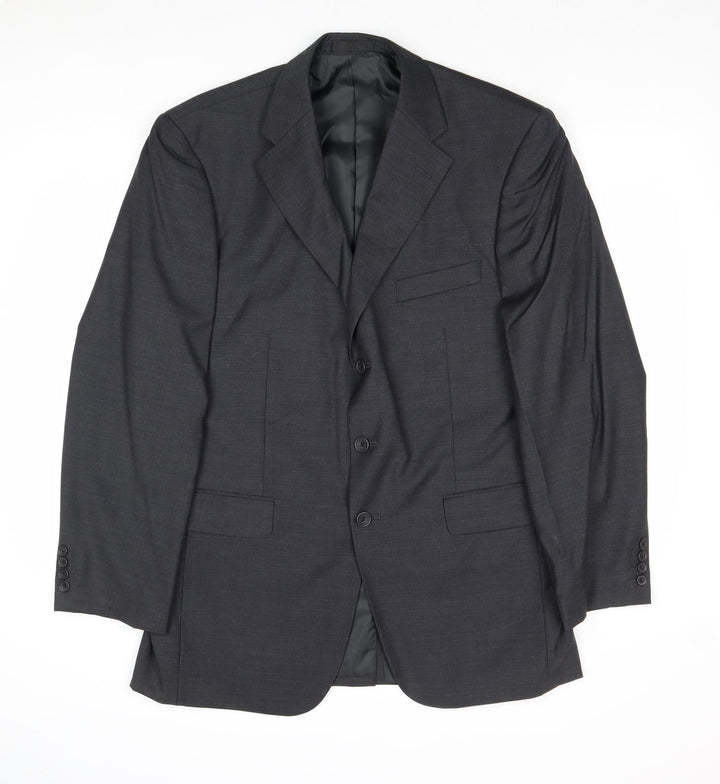 Butler & Webb Mens Grey Wool Jacket Suit Jacket Size 42 Regular