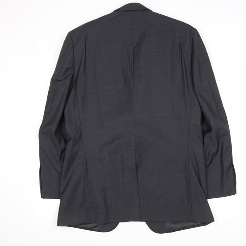 Butler & Webb Mens Grey Wool Jacket Suit Jacket Size 42 Regular