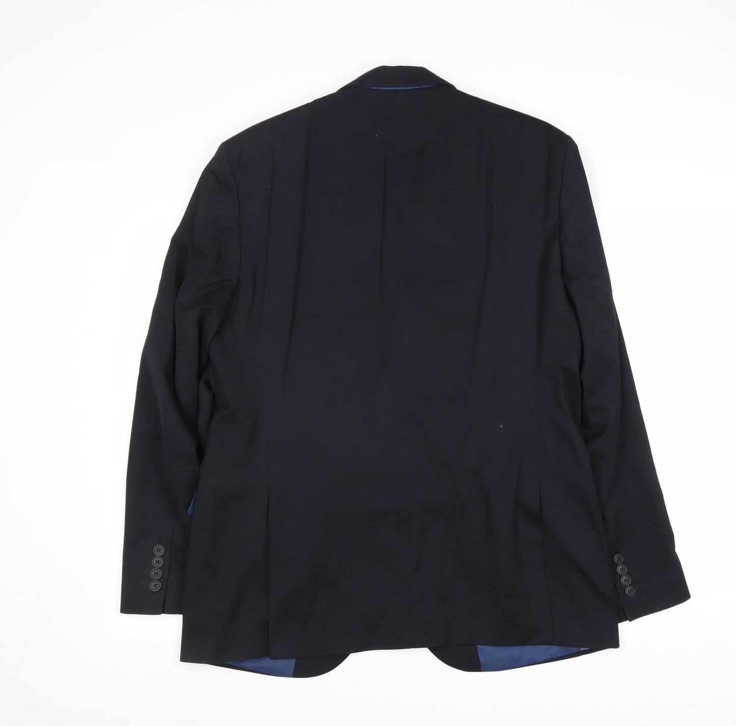 markis and Mens Blue Polyester Jacket Suit Jacket Size 40 Regular