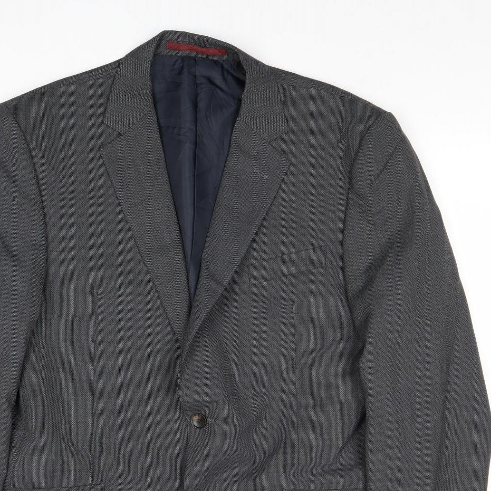 Marks and Spencer Mens Grey Wool Jacket Suit Jacket Size 42 Regular
