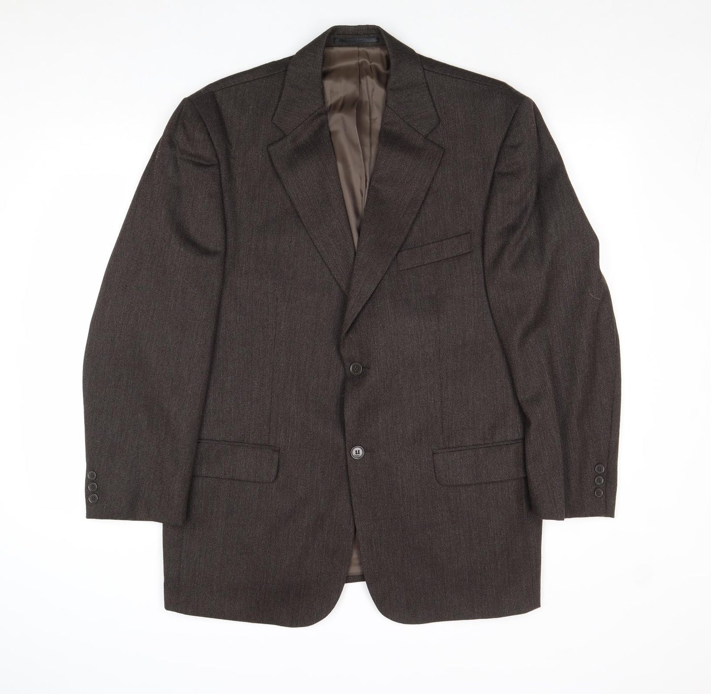 Debenhams Mens Brown Wool Jacket Blazer Size 42 Regular