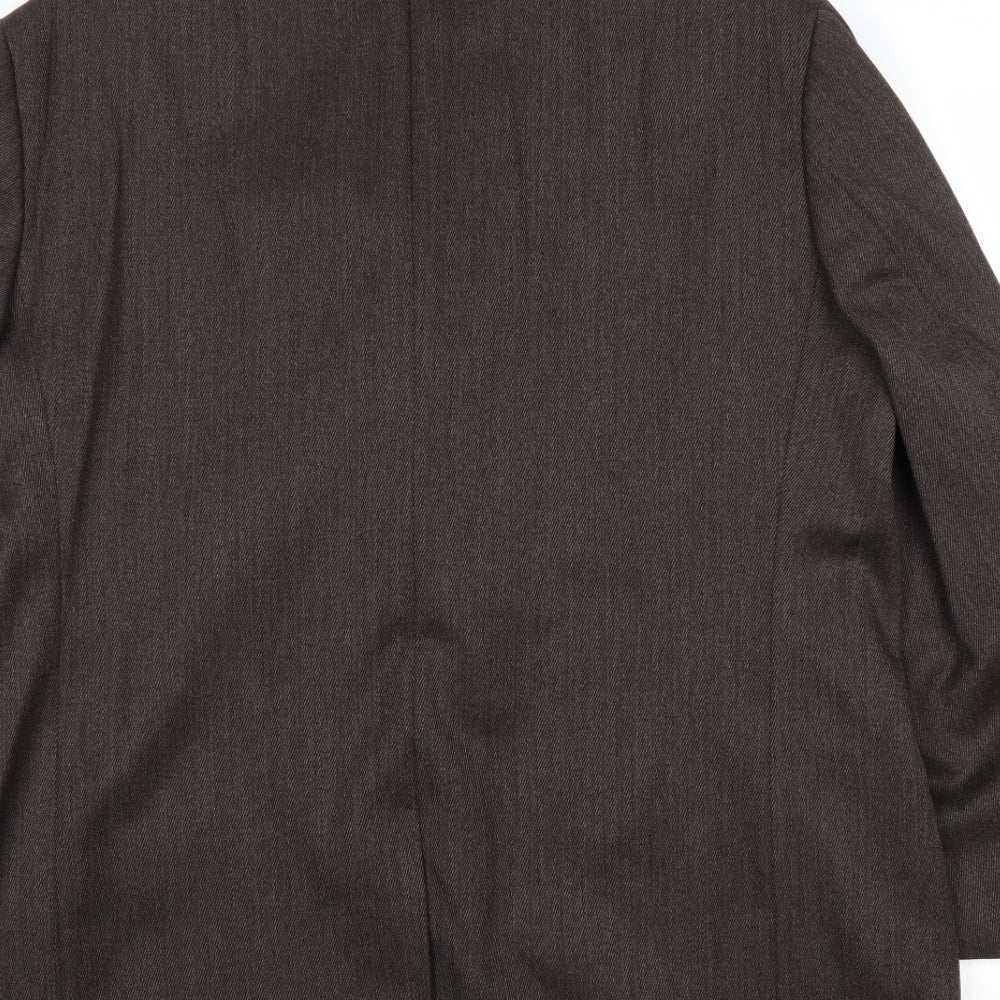 Debenhams Mens Brown Wool Jacket Blazer Size 42 Regular