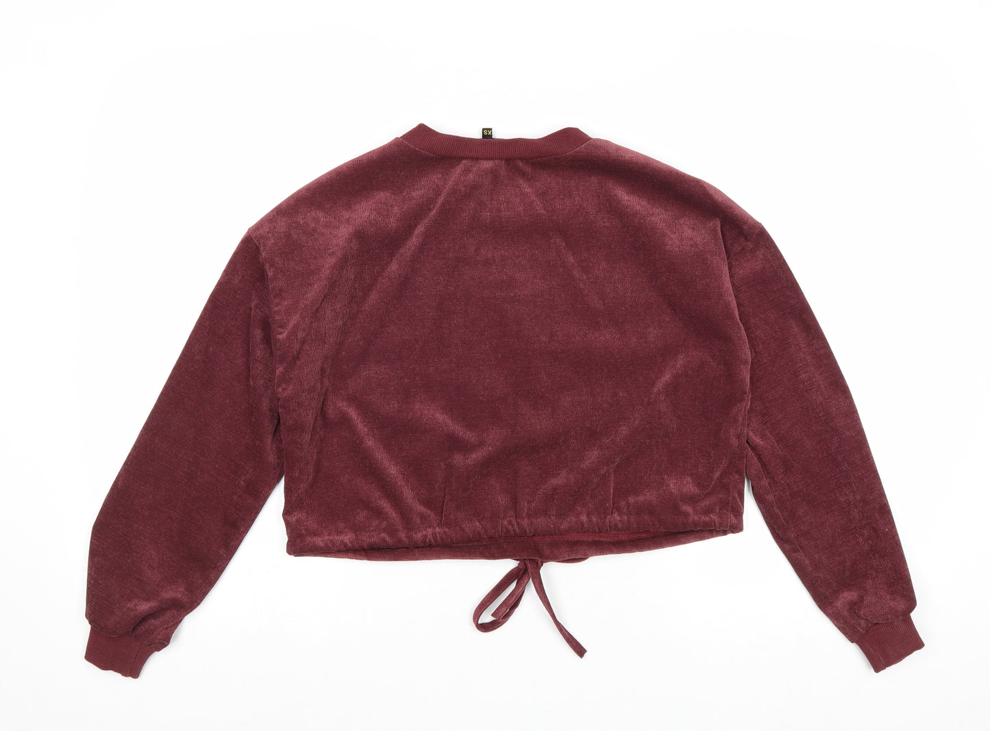 Love & Other Things Womens Red Polyester Pullover Sweatshirt Size XS Pullover