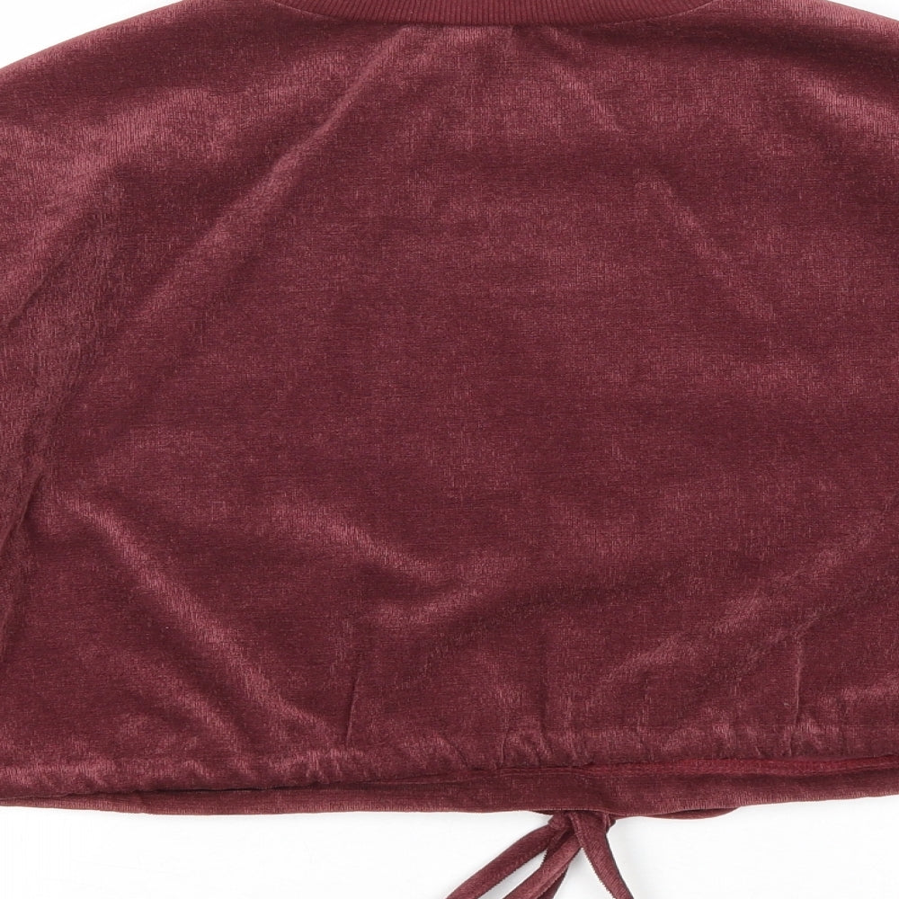 Love & Other Things Womens Red Polyester Pullover Sweatshirt Size XS Pullover