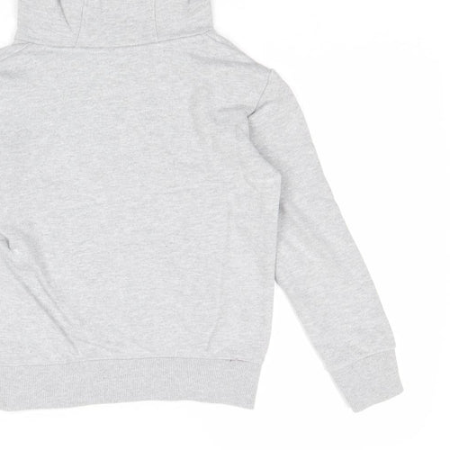 SoulCal&Co Boys Grey Cotton Pullover Hoodie Size 9-10 Years Pullover