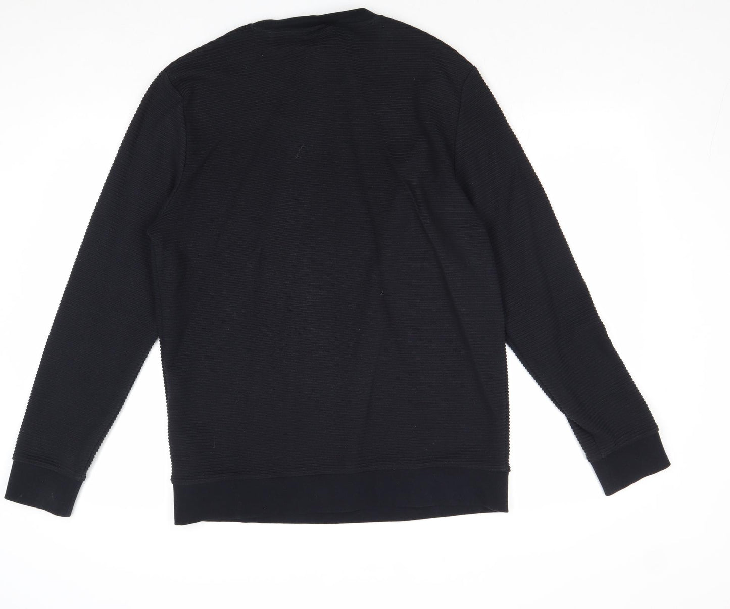 H&M Mens Black Cotton Pullover Sweatshirt Size M