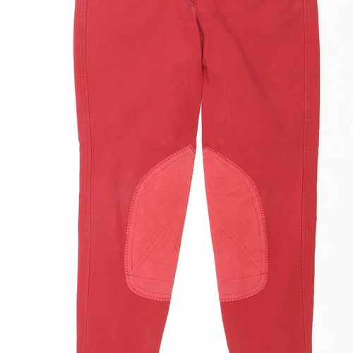 John Whitaker Womens Red Cotton Skinny Jeans Size 28 in Regular Zip