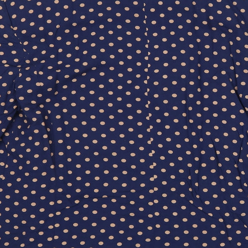 Atmosphere Womens Blue Polka Dot Jacket Blazer Size 12