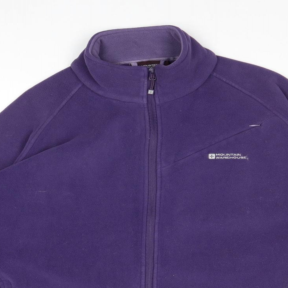 Mountain Warehouse Womens Purple Jacket Size 22 Zip
